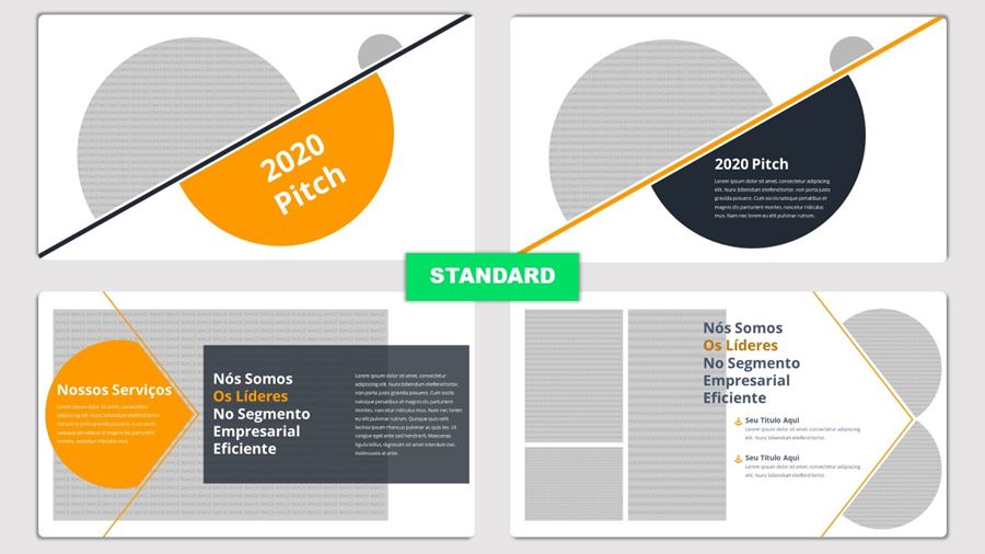 Apresentação de Slides Powerpoint Modelo Pitch - Slide Box