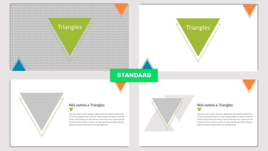 Apresentação de Slides Powerpoint Triângulos