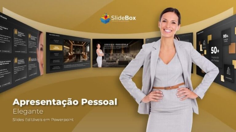 Slides Apresentação Pessoal Elegante